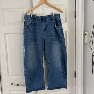 Women's Blue barrel jeans